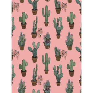 Tapete mit Kaktus-Muster