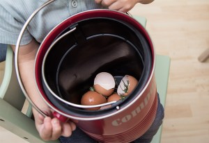 Kind mit Kompost-Eimer von Wayfair