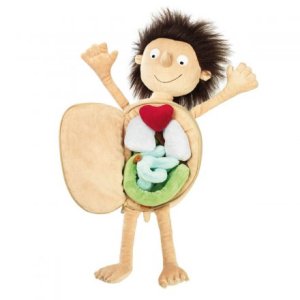 Geschenkidee von geschenke.de: Erwin, der kleine Patient, Puppe von Sigikid mit herausnehmbaren Organen