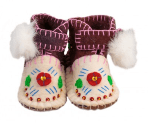 ausschuhe Blumen für Kinder von Woolenstocks